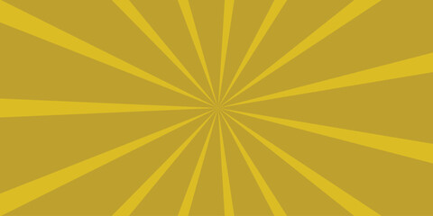 Warm Golden Yellow Sunburst Rays on Solid Golden Yellow Background Abstract Geometric Pattern for Rich and Warm Designs
