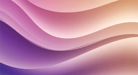 Abstract vector background, featuring close-up flowing fabric shapes with smooth gradient folds in soft pink, violet, and beige tones, creates an an elegant and modern aesthetic.