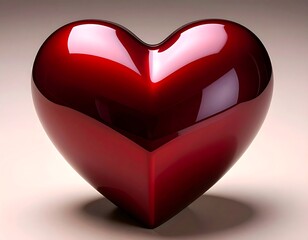 Polished red heart