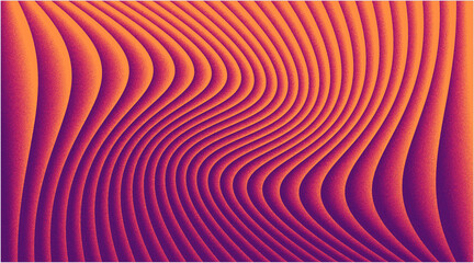Abstract background with a smooth, hypnotic wave pattern in vibrant orange and purple gradients, creating a dynamic and modern visual effect.