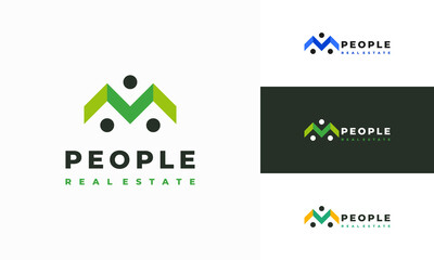People House logo designs concept vector, Real estate logo designs symbol