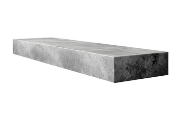 Rectangular slab of light gray stone