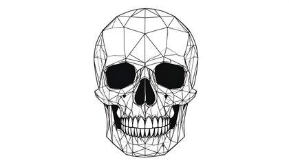 Polygonal skull graphic (1)