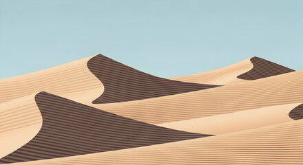 Desert dunes landscape sand nature travel arid dry hot sky horizon scenic wilderness adventure tourism vacation summer heat background pattern texture graphic design