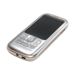 Metallic phone shows polished surface, reflects light. Ideal for tech product photography, gadget review visuals, or technology-themed social media.