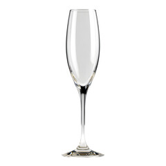 Empty Champagne Flute, isolated on transparent background