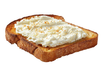 Toasted bread slice topped with creamy spread (3)