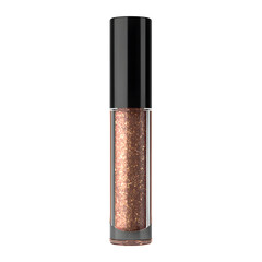 Copper Glitter Lip Gloss, isolated on transparent background