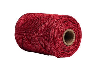 A spool of deep crimson twine (1)