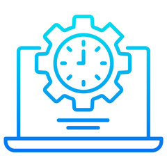 management time gradient icon