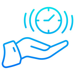 save time gradient icon