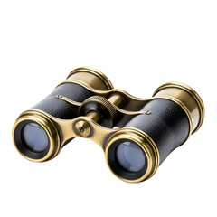 Antique Binoculars: Exploring Vintage Optics with a Transparent Background