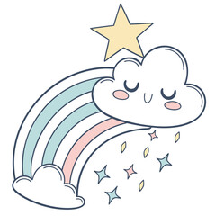 Calm Night Logo for Wellness and Baby Brands
