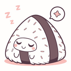 Nori Blanket Rice Ball Logo for Calm Branding
