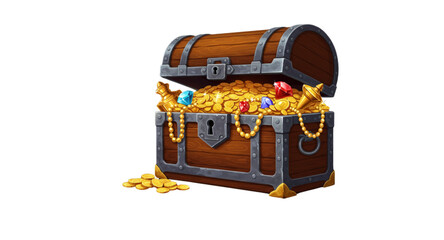 treasure chest isolated