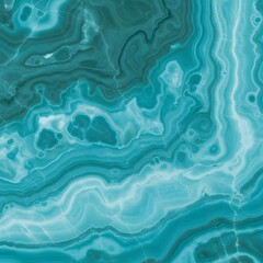 Obraz premium Turquoise and teal marble texture background with organic swirling patterns.