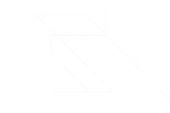 Contemporary azure blue geometric presentation backdrop with floating 3D elements and dramatic shadow effects