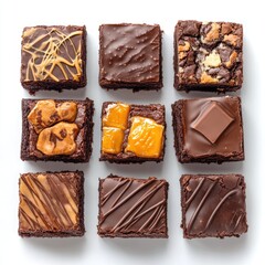 A dark chocolate bar rests on a white background, a sweet and delicious snack