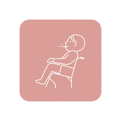 child in wheelchair sneezing spreading airborne illness a symbol of spreading sickness illustrating pediatric healthcare concerns
