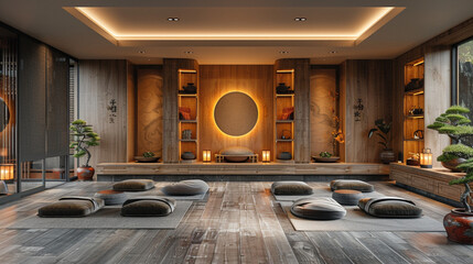 interior of an old wooden house