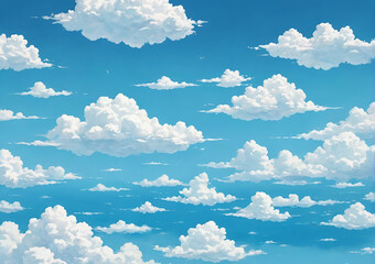 blue sky with clouds