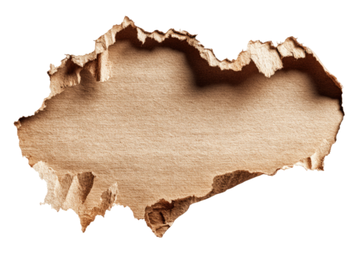 Ripped Cardboard Hole