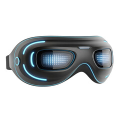 Futuristic Goggles: Designing a Sleek, Light-Weight, Transparent Background Virtual Reality Headset with LED Lights