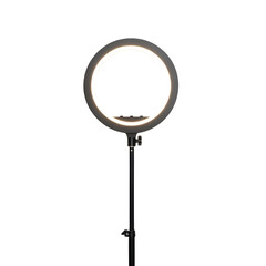 Create Stunning Videos with a Circular LED Light on a Stand, Perfect for a Transparent Background