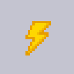 Obraz premium lightning bolt in pixel art