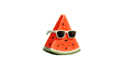 Cool watermelon slice