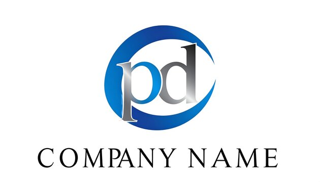 Abstract logo with initials (2)