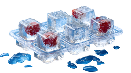 Raspberry Ice Cubes