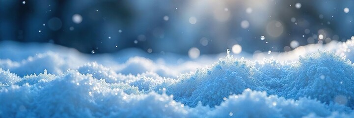 Fototapeta premium Shimmering ice crystals glitter, reflecting a cold winter light A breathtaking display of frozen beauty, perfect for winter wonderland themes , season, winter, holiday