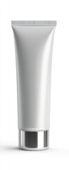 Blank, light gray cosmetic tube