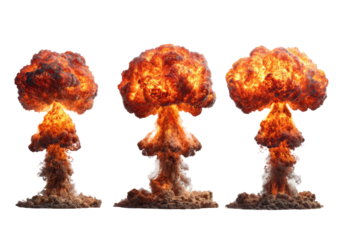 Three atomic explosions in sequence