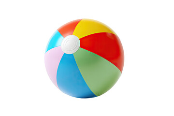 Obraz premium Vibrant colorful beach ball