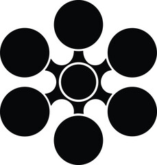 Abstract metaball vector icon.eps