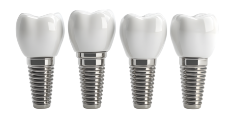 Modern dental implants showcasing healthy, bright smiles and advanced dental restoration technology