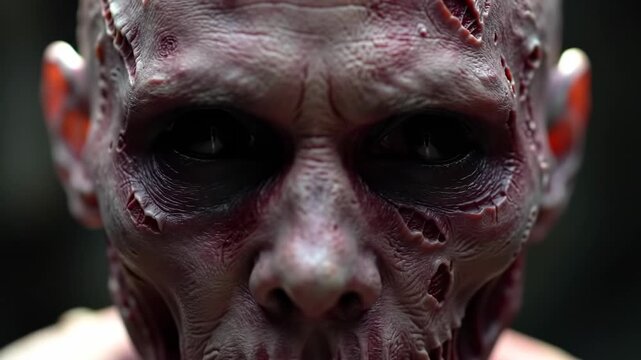 Close-up zombie face