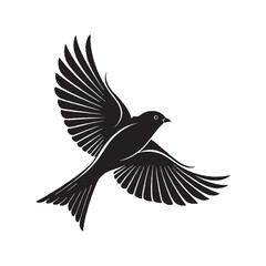 Flying Birds Silhouette Vector Illustration