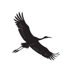 Flying Birds Silhouette Vector Illustration