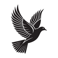 Flying Birds Silhouette Vector Illustration