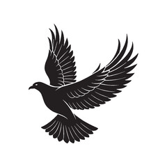 Flying Birds Silhouette Vector Illustration