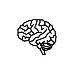 human brain illustration visualizing neurological processes of intelligence for neuroscience research and education