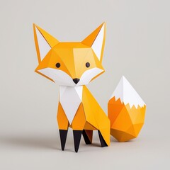 Obraz premium DIY Paper Craft Box: Create a Unique Box with a Wooden Background Handmade Paper Craft Box Tutorial on a Wooden Background Paper Craft Box Ideas: Decorative and Easy DIY on a Wooden Background