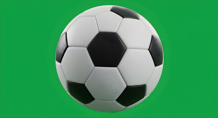 Classic soccer ball ready for kickoff, a symbol of teamwork, sport, and global competition