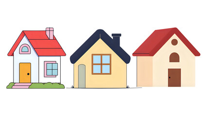vector illustration of houses