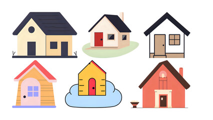 vector illustration of houses