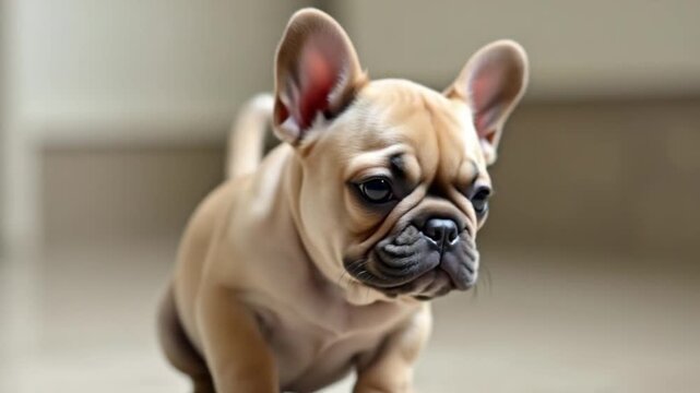 Cute pet French bulldog puppy