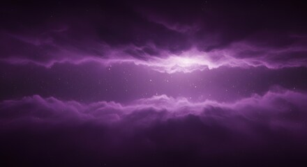 Obraz premium Mystical purple nebula in deep space